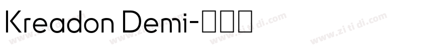 Kreadon Demi字体转换